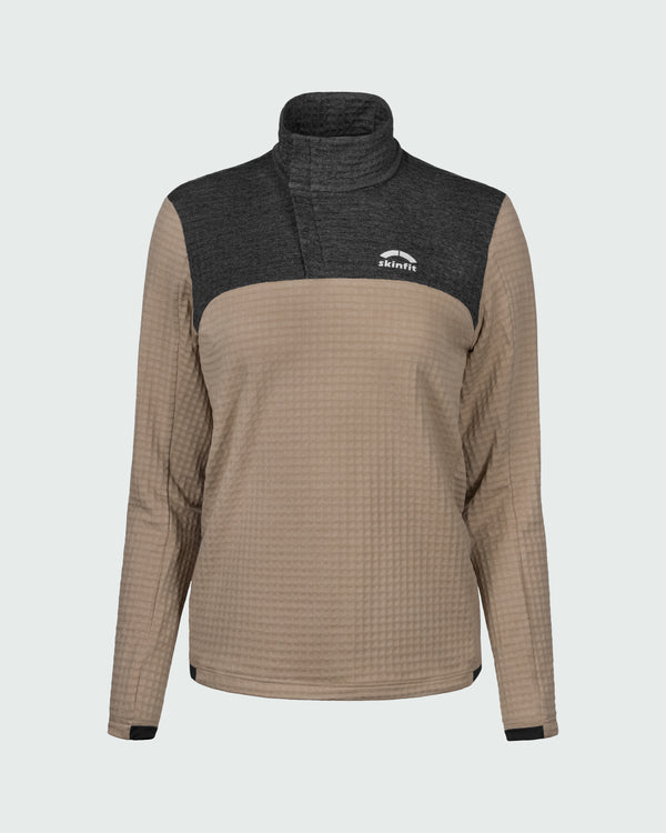 Ducan Flow Grid Longsleeve Zip Shirt W