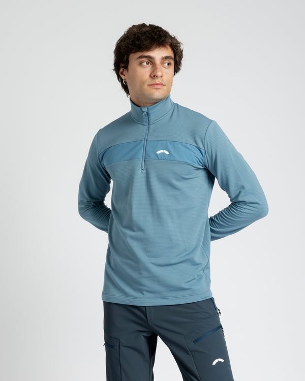 Buffalora Active Grid Longsleeve Zip Shirt