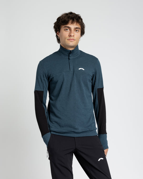 Ducan Flow Grid Longsleeve Zip Shirt